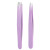 Ruby Face Professional Beauty Tools Slant & Point Duo Tweezers Purple